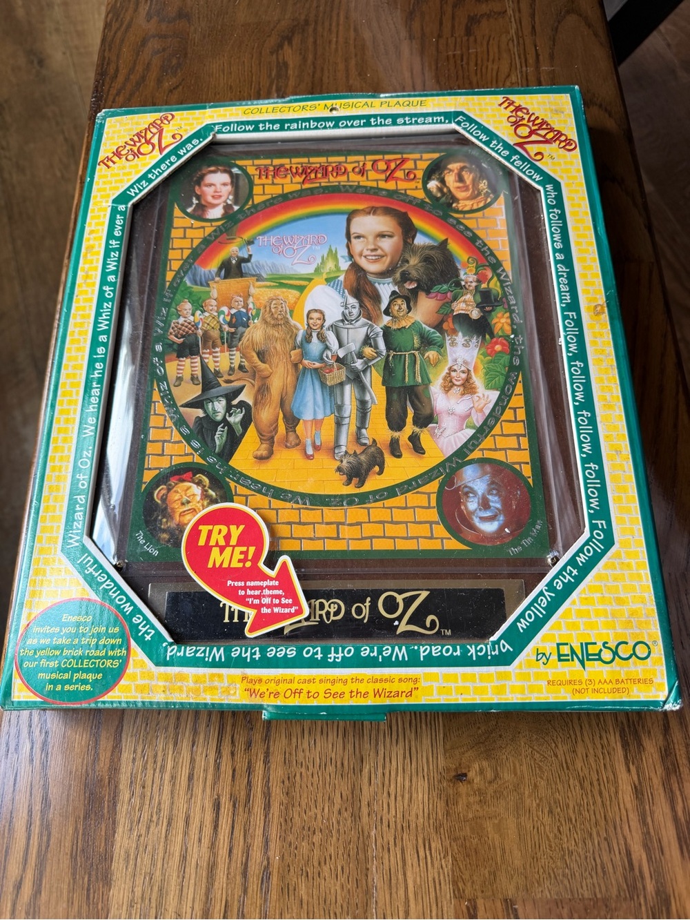 1995 The Wizard of Oz Collectors Musical Plaque